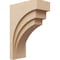 Ekena Millwork 10"W x 20"D x 30"H Classic Rockford Rough Cedar Woodgrain TimberThane Corbel, Primed Tan CORUR10X20X30ROCRCPR - alternate 1